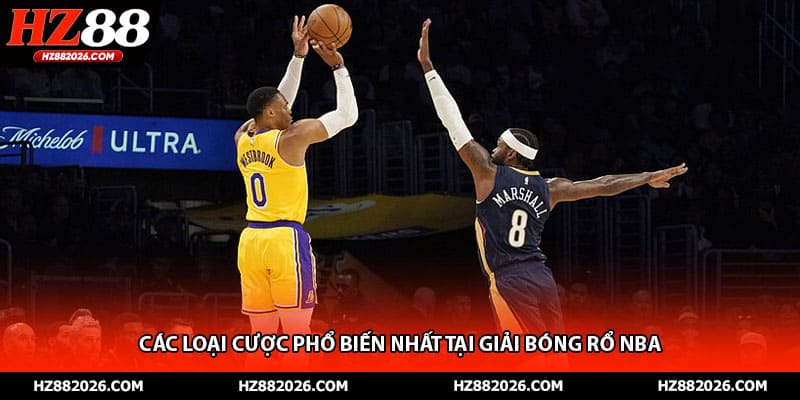 Các loại cược phổ biến nhất tại giải bóng rổ NBA